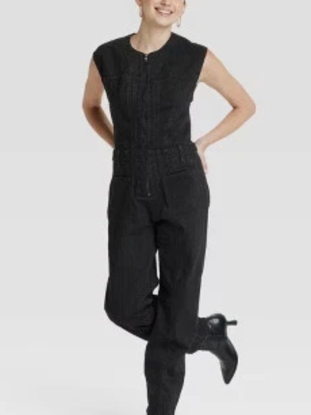 Universal Tread Women's Tailored Denim Jumpsuit - Universal Thread